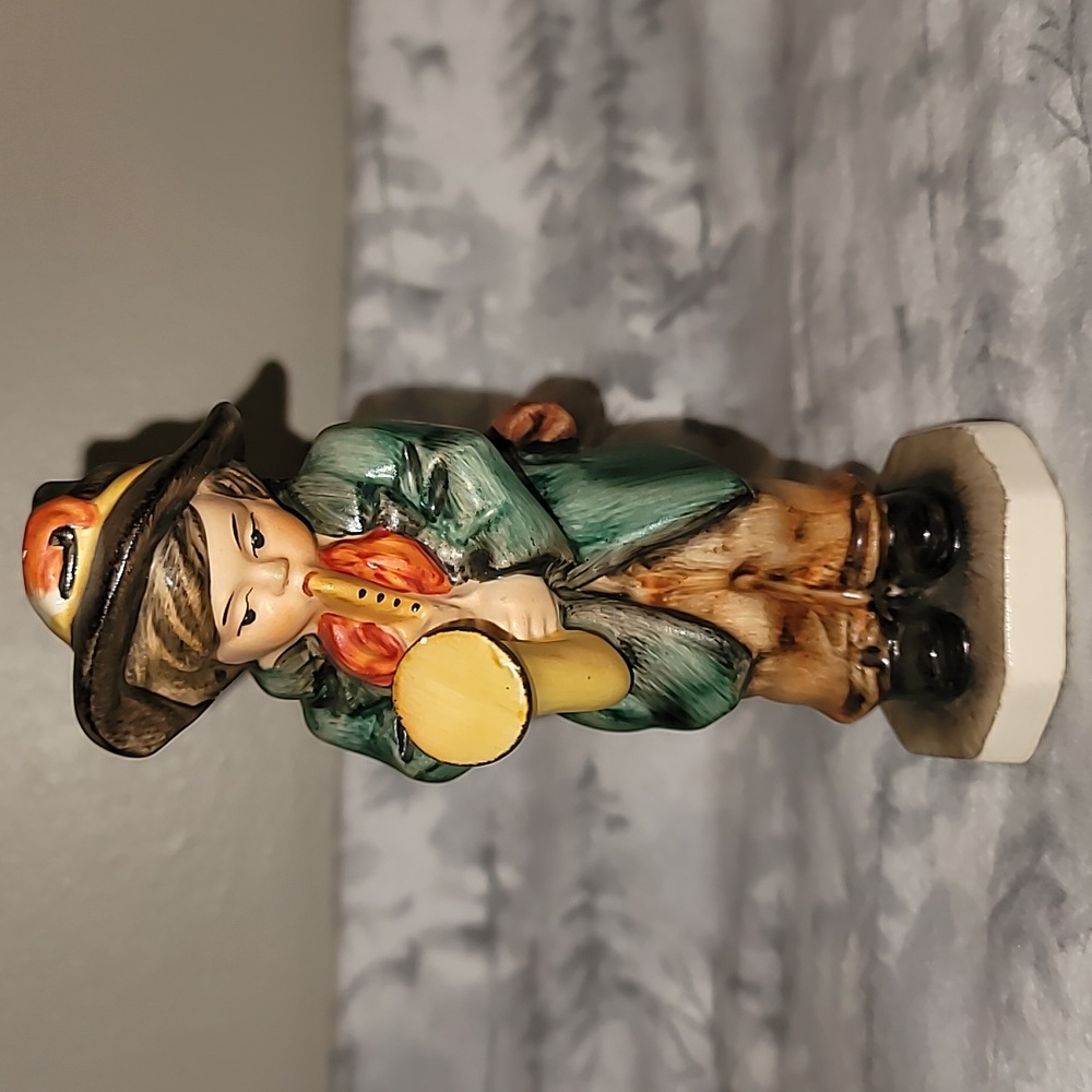 Vintage Friedel Boy Playing Saxaphone Figurine Germany Hand Painted